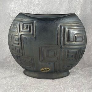 MCM Geometric Black European Vase